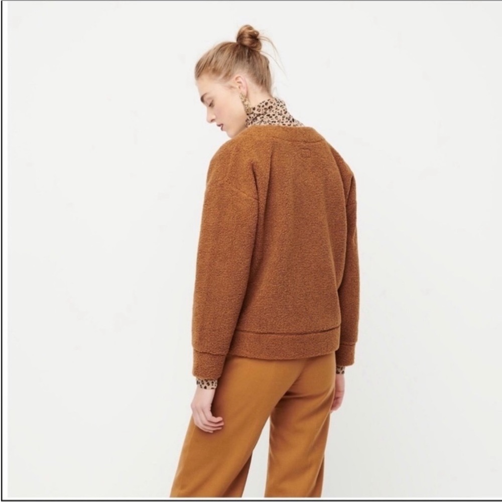 J. Crew Caramel Sherpa & Faux Suede NWT